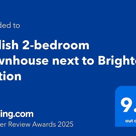 Stylish 2-Bedroom Townhouse Next To Brighton Station Exterior foto